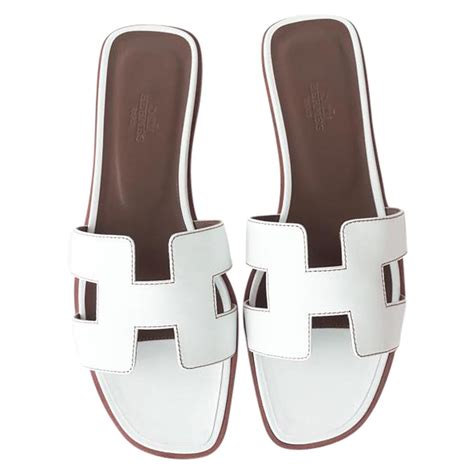 hermes oran white|where to buy Hermes sandals.